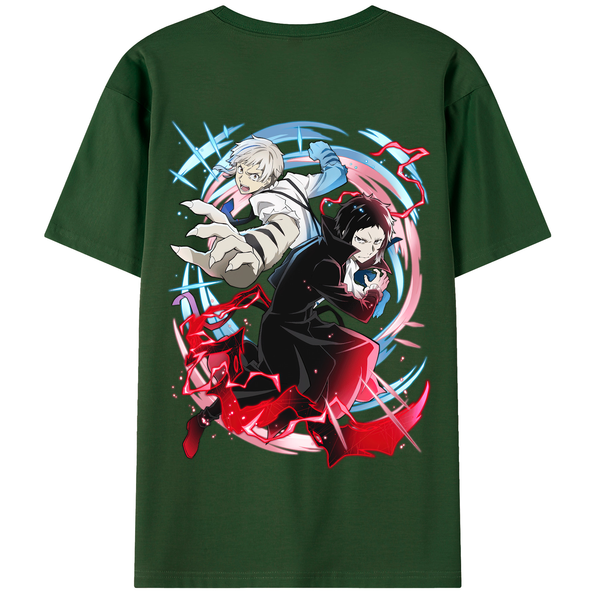 （画像用） 文豪ストレイドッグス Bungo Stray Dogs 綿100％半袖Tシャツ（背面プリント）